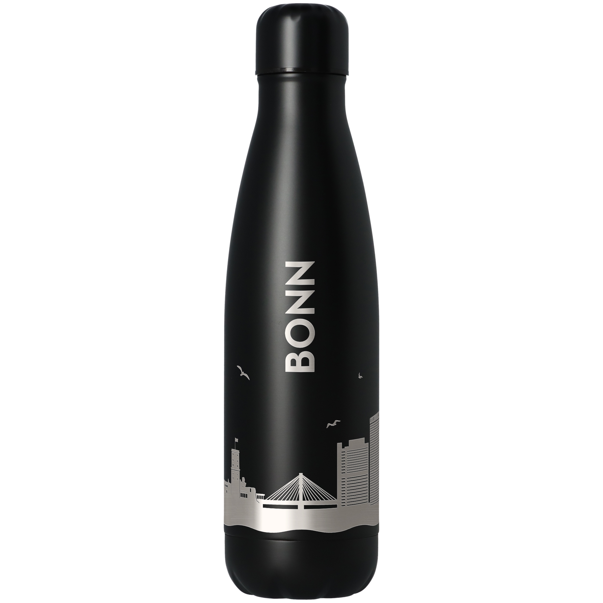 Trinkflasche Skyline Bonn Schwarz 500ml