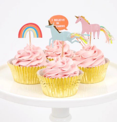 Meri Meri - Cupcake Set "Einhorn", 48 Teilig