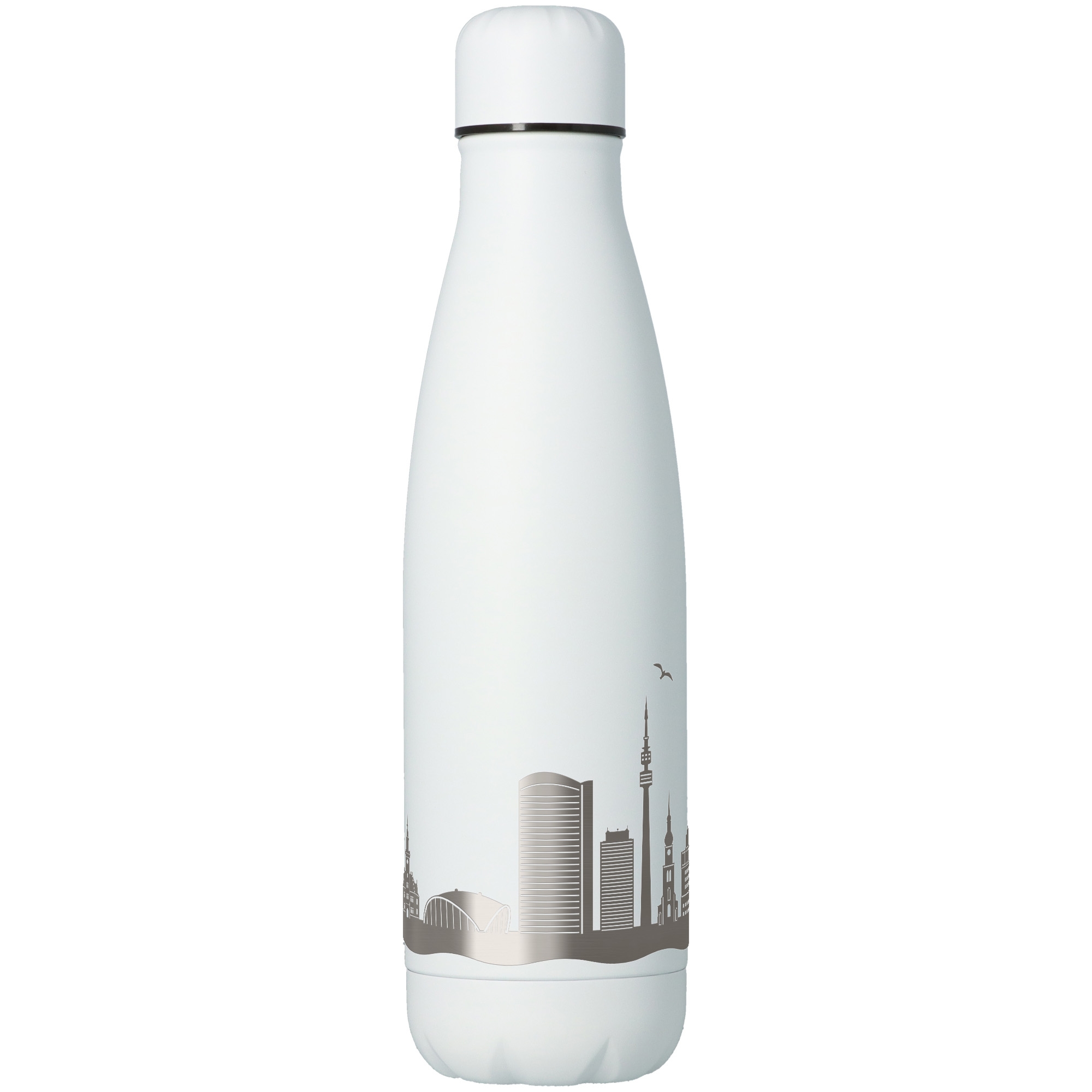 Trinkflasche Skyline Dortmund Weiß 500ml