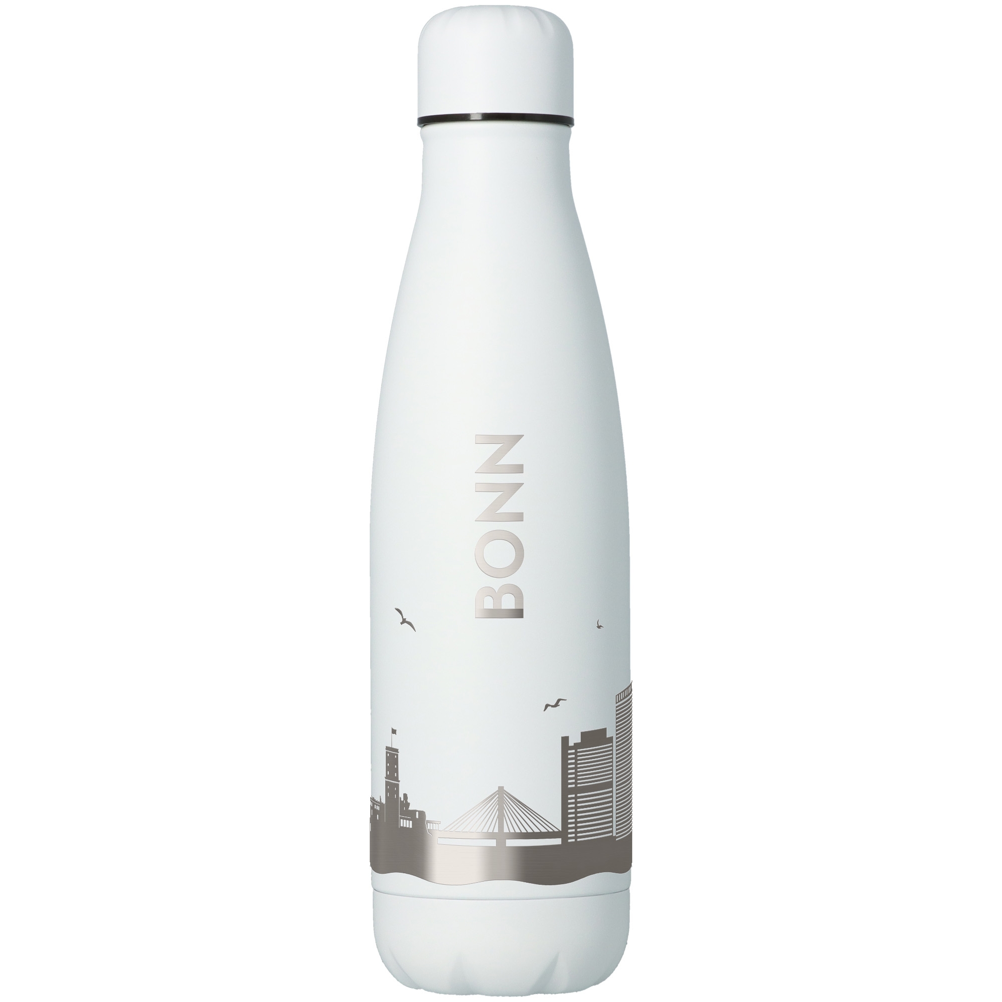 Trinkflasche Skyline Bonn Weiß 500ml