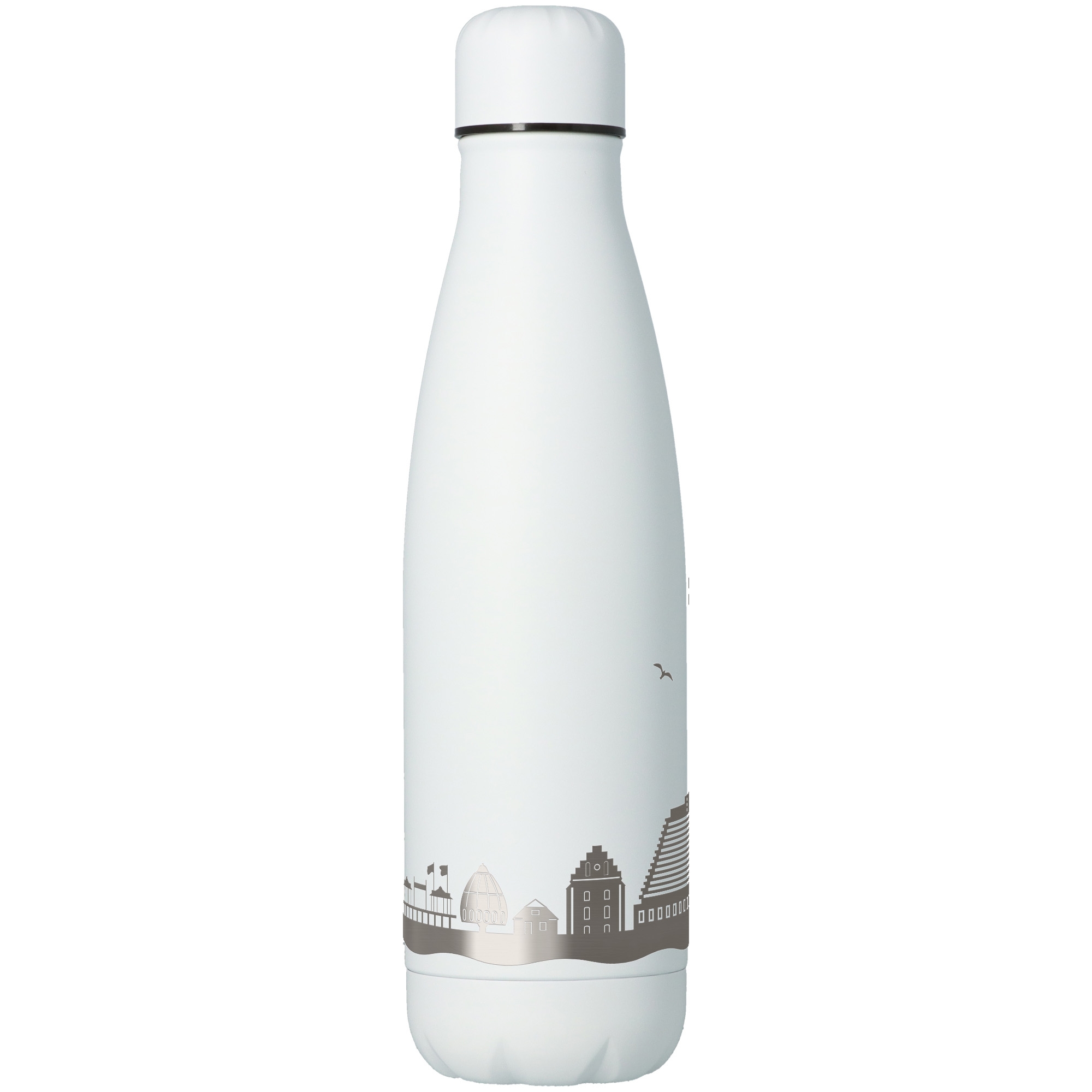 Trinkflasche Skyline Grömitz Weiß 500ml