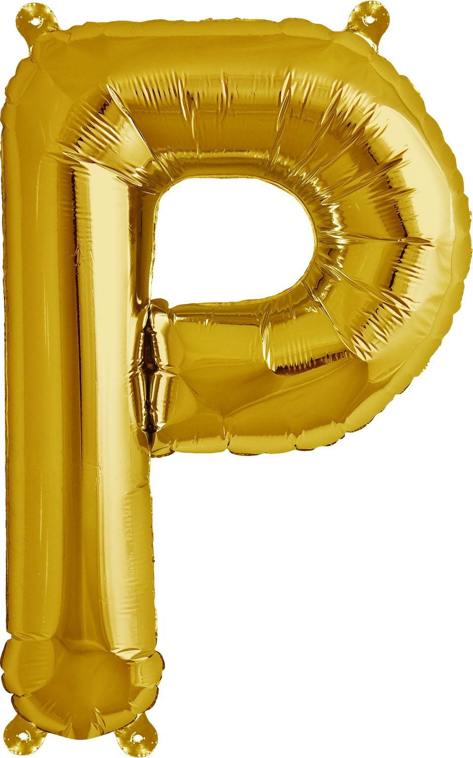 Luftballon Buchstabe P Gold 40cm