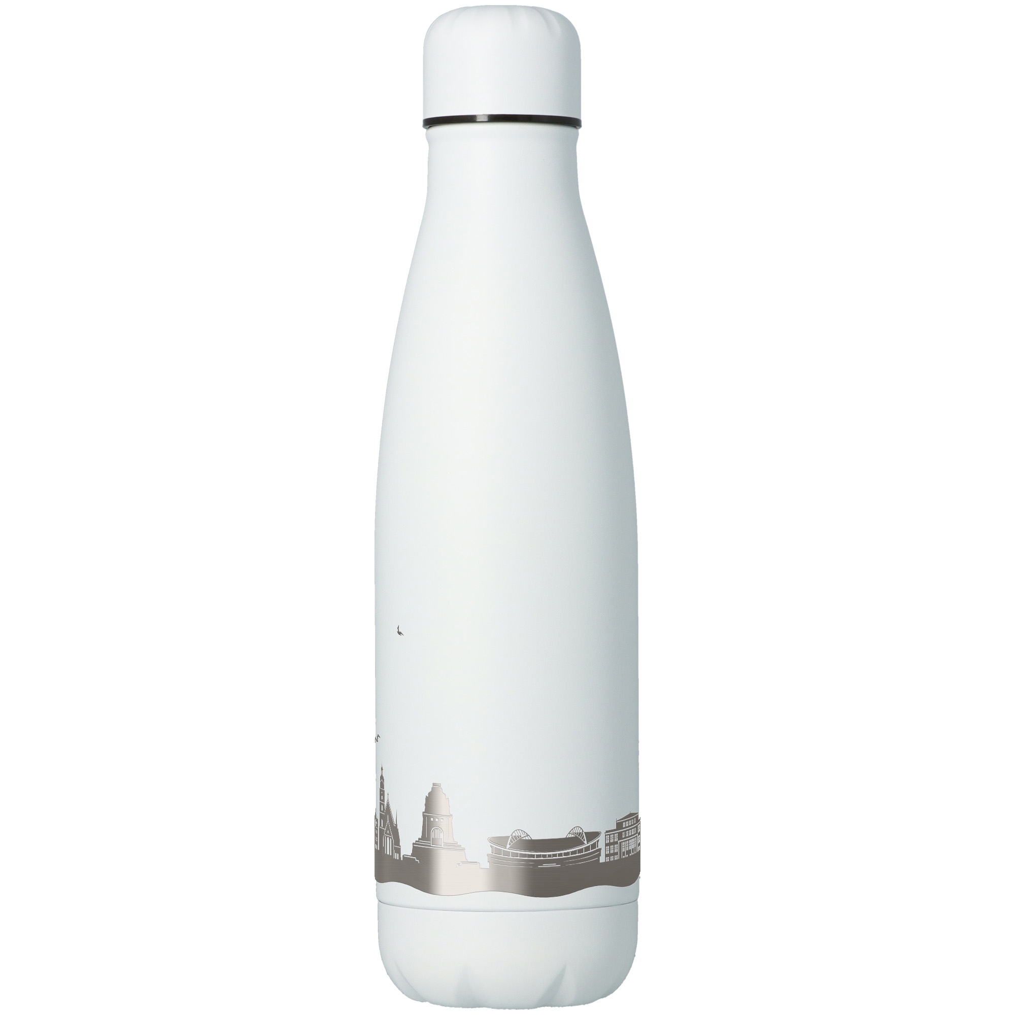 Trinkflasche Skyline Leipzig Weiß 500ml