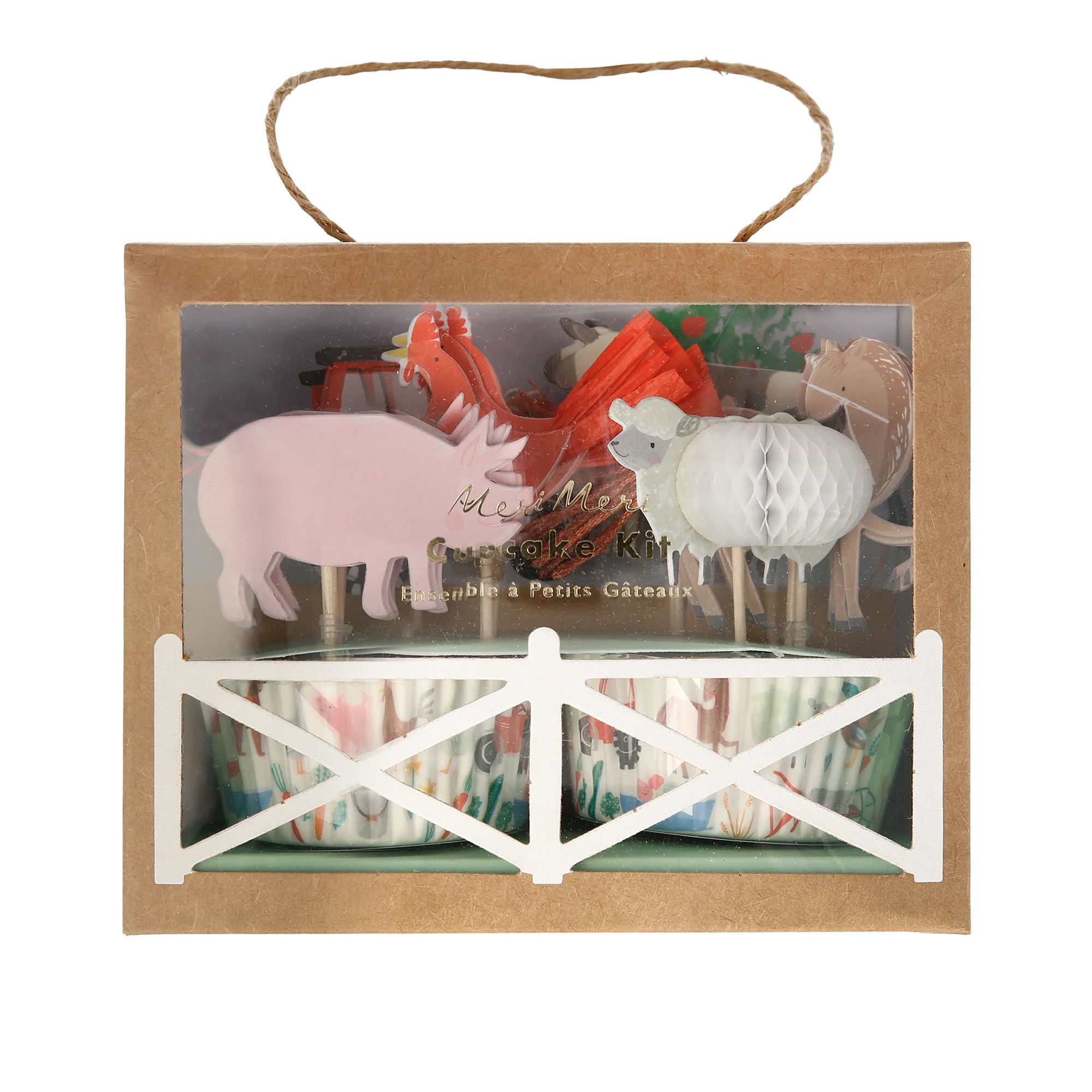 Meri Meri - Cupcake Set "On the Farm", 48 Teilig