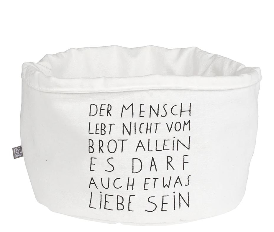 Räder Design - Brotkorb "Der Mensch...."