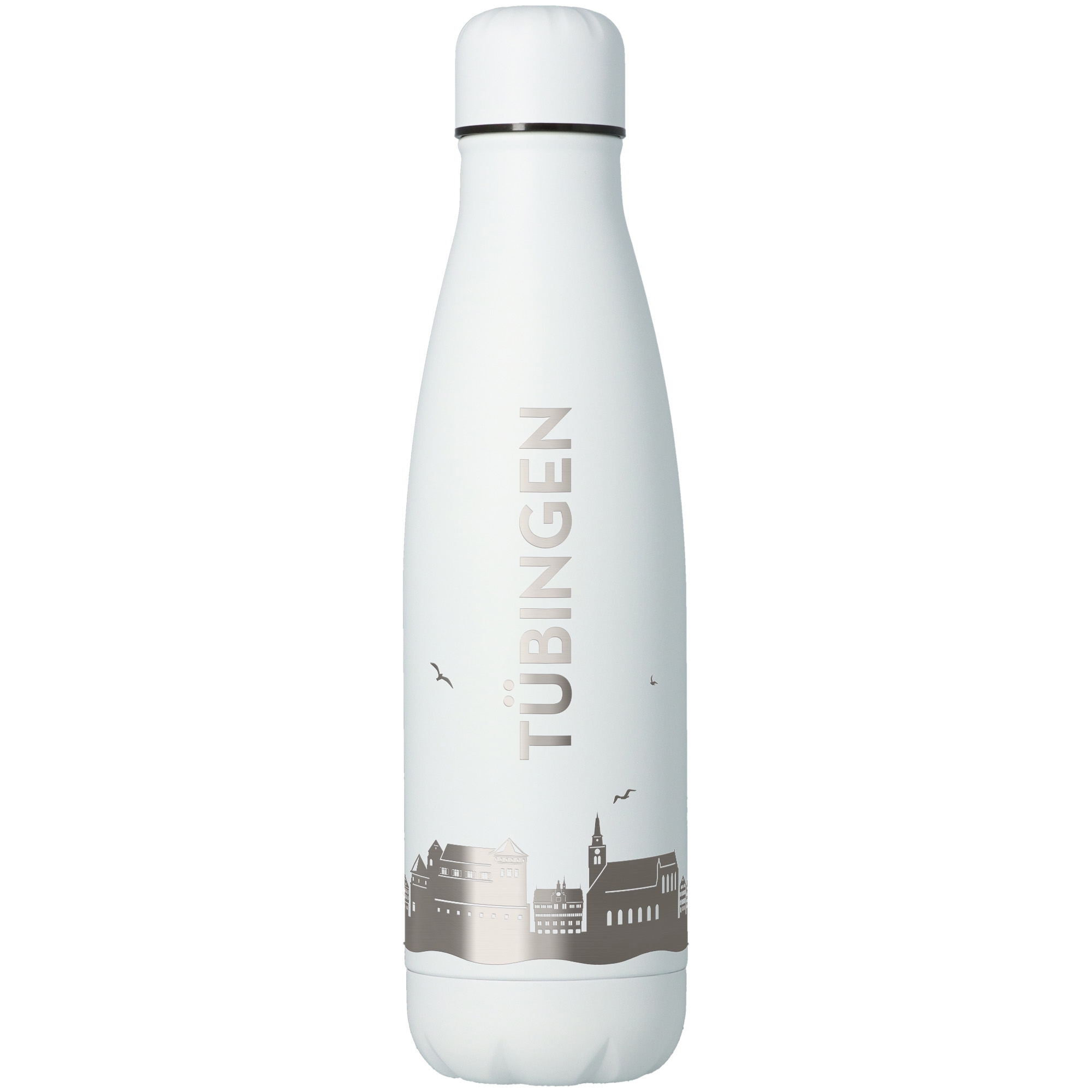 Trinkflasche Skyline Tübingen Weiß 500ml