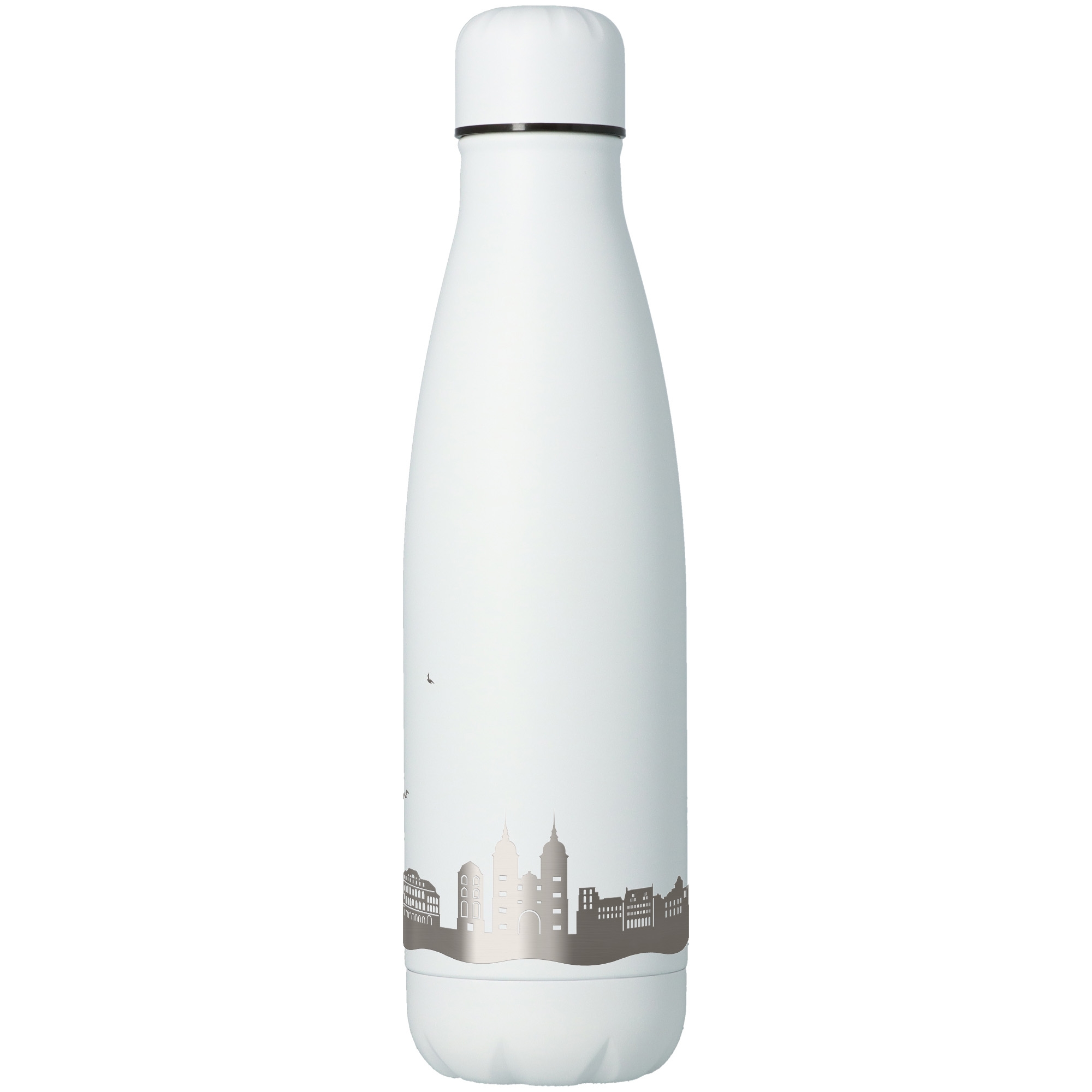 Trinkflasche Skyline Heidelberg Weiß 500ml