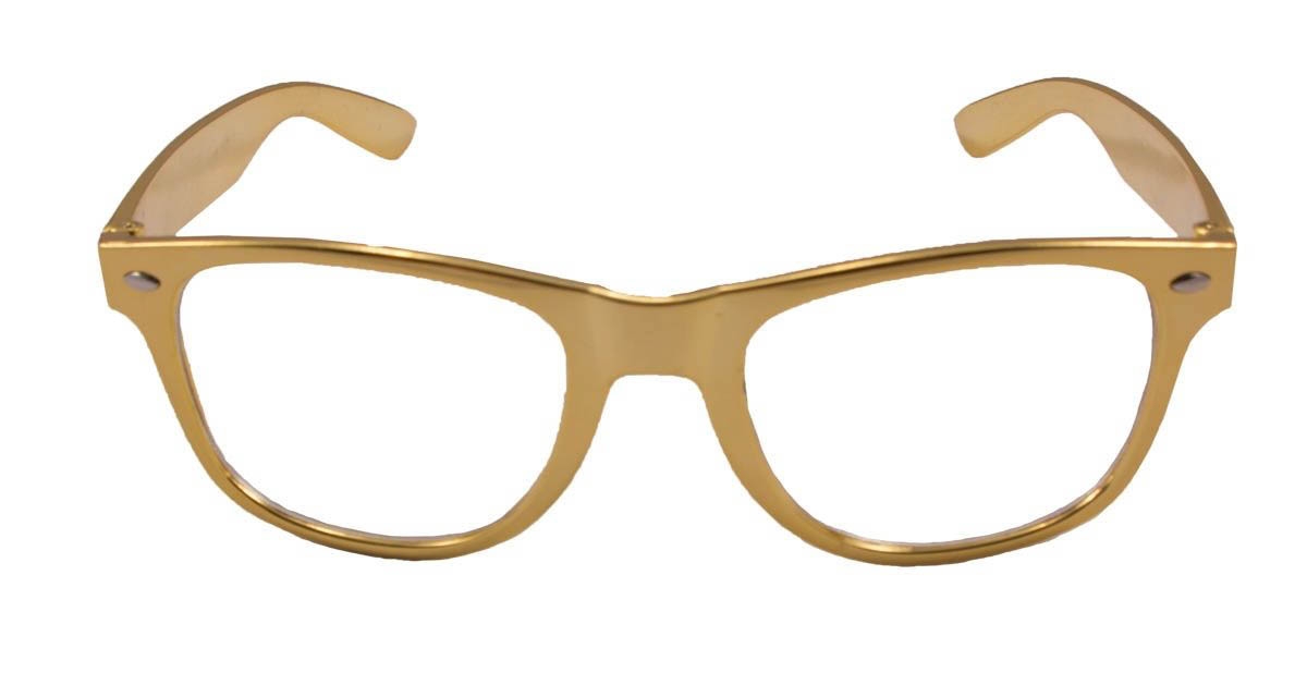 Goldene Party Brille