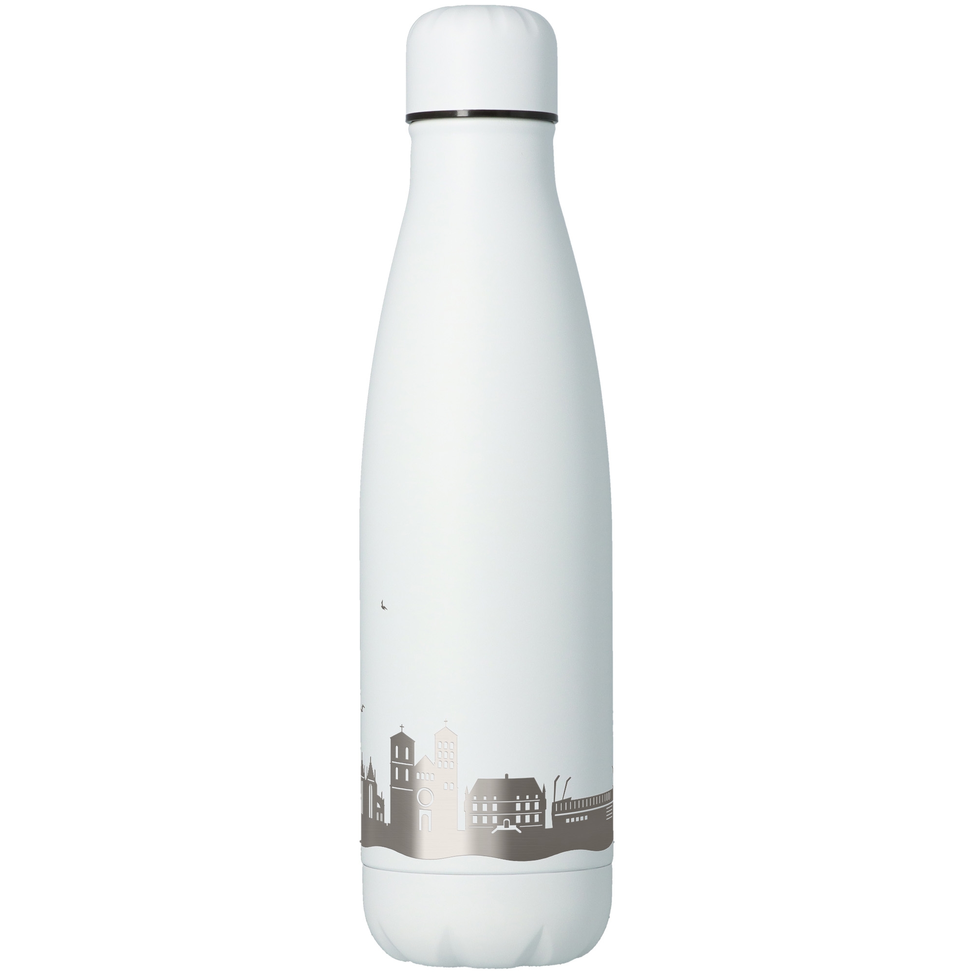 Trinkflasche Skyline Osnabrück Weiß 500ml