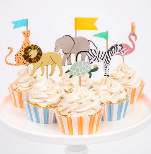 Meri Meri - Cupcake Set "Safari", 48 Teilig