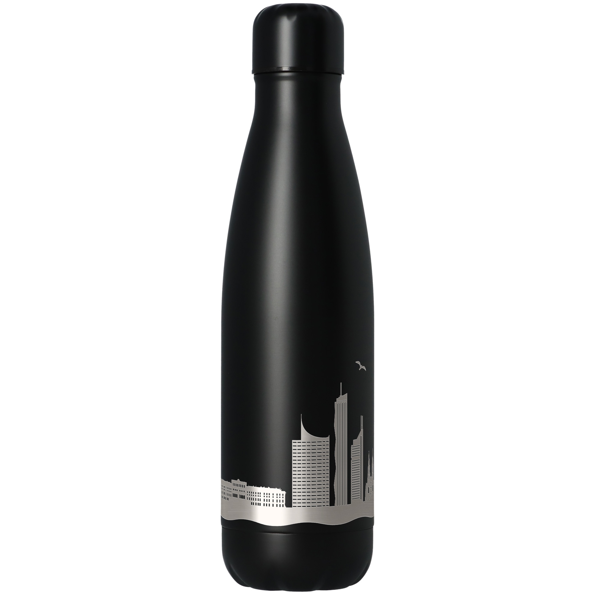 Trinkflasche Skyline Wien Schwarz 500ml