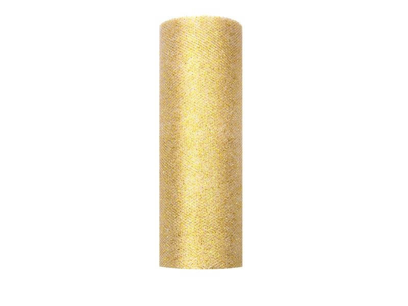 Glitzer-Tüll Gold