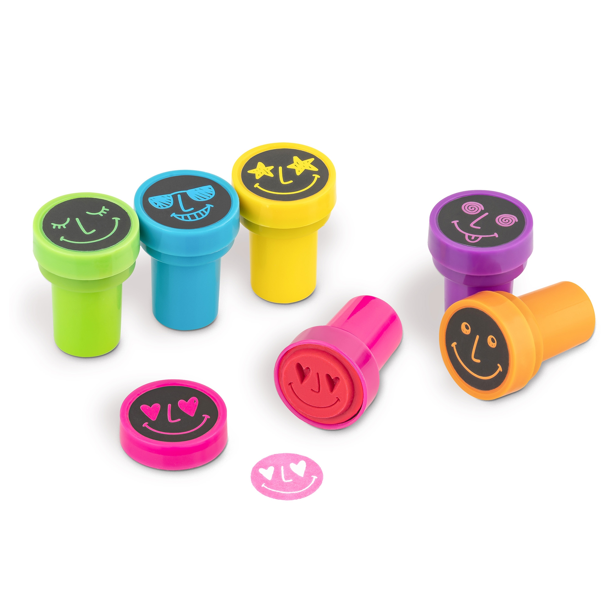 Selbstfärbender Stempel "Smileys"