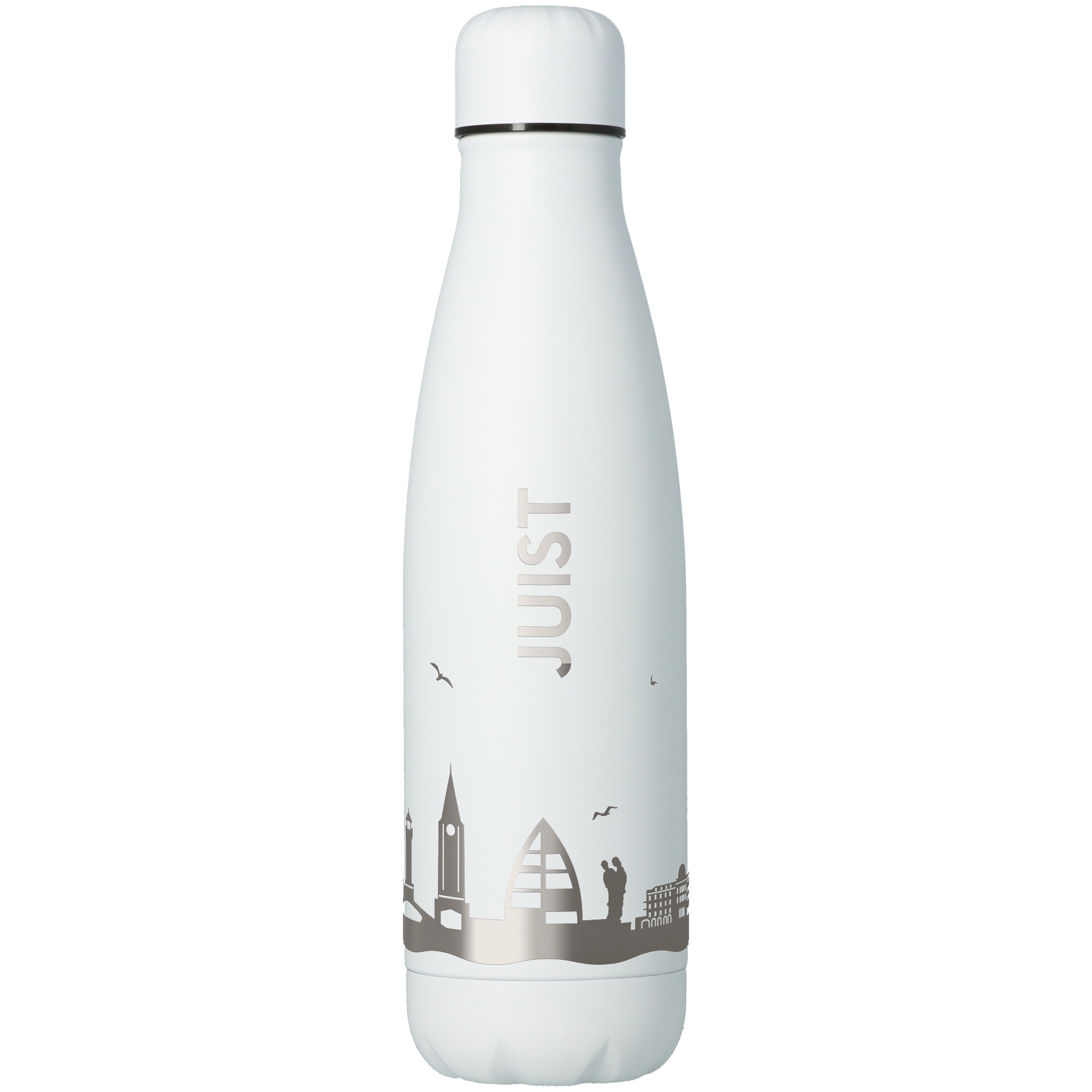 Trinkflasche Skyline Juist Weiß 500ml