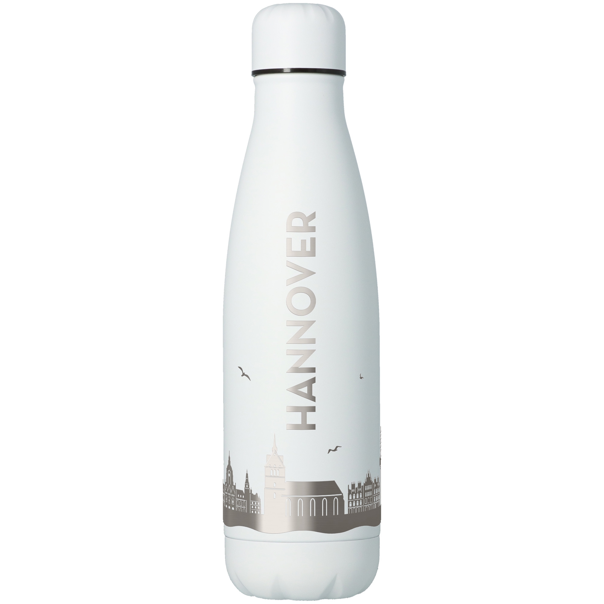 Trinkflasche Skyline Hannover Weiß 500ml