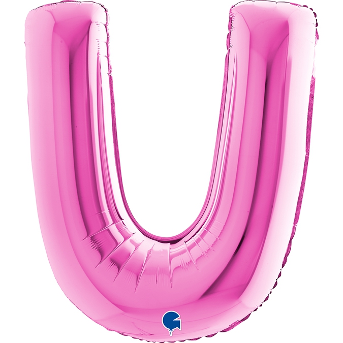 Folienballon Buchstabe U Pink 100cm