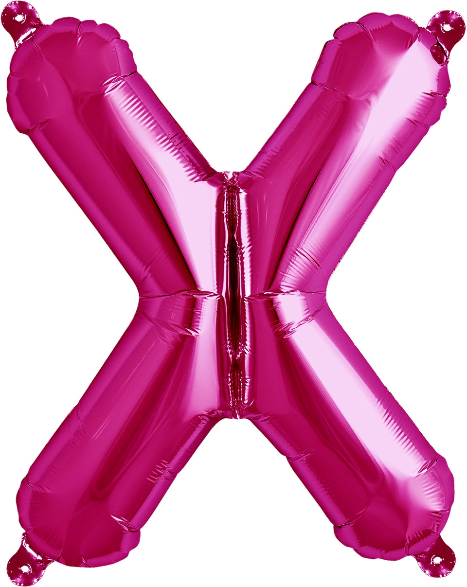 Luftballon Buchstabe X Pink 40cm
