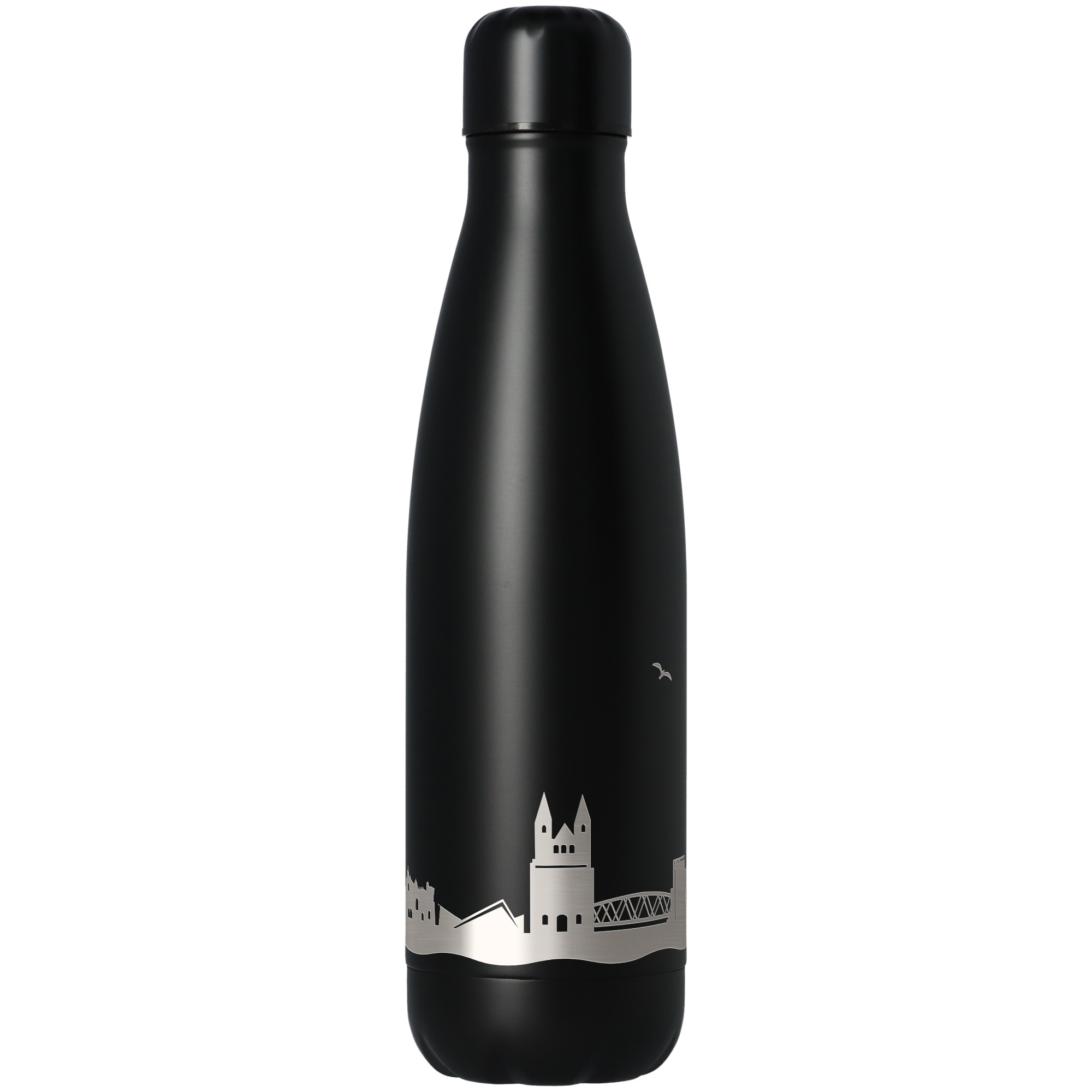 Trinkflasche Skyline Magdeburg Schwarz 500ml