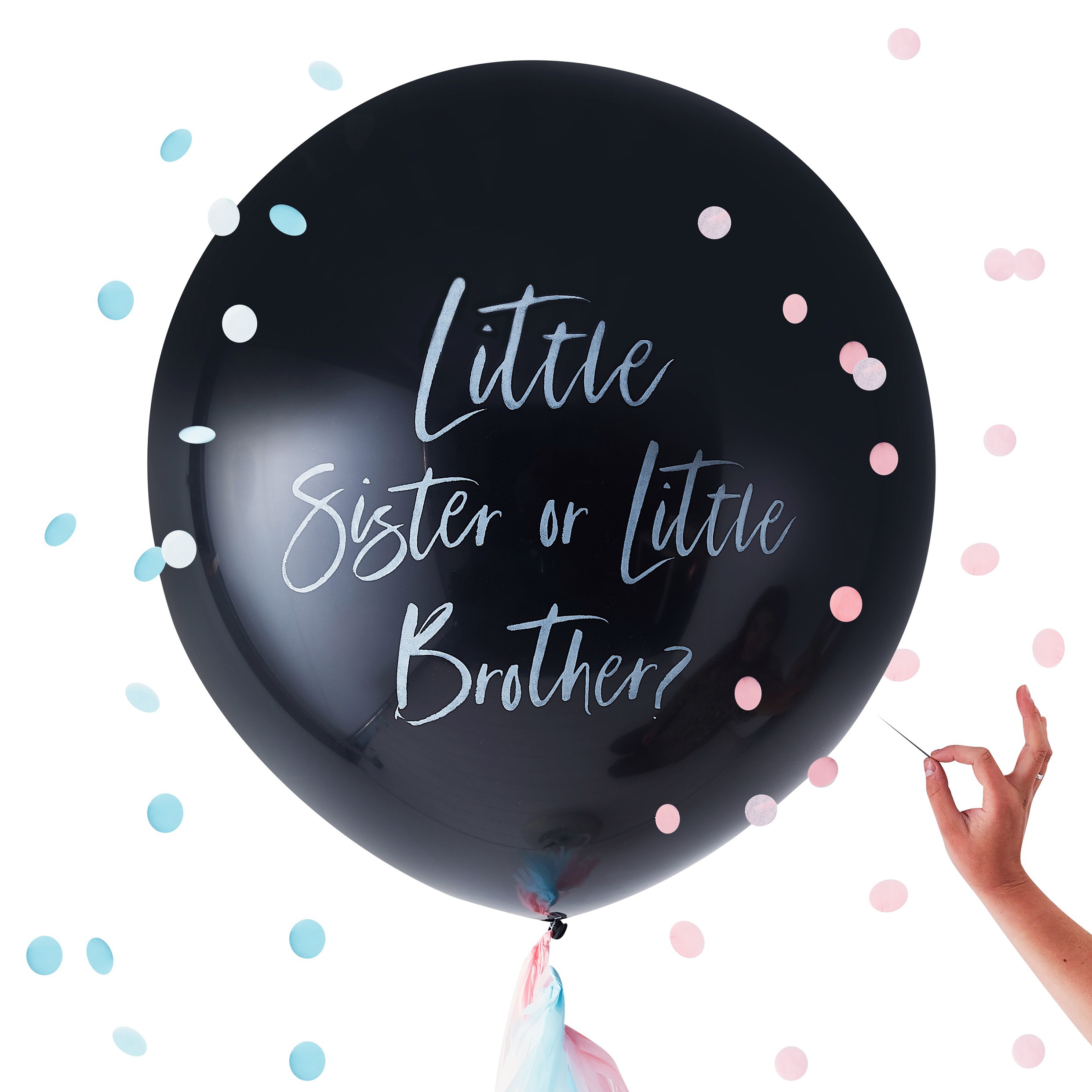 Gender Reveal Ballon "Little Sister or little Brother?"