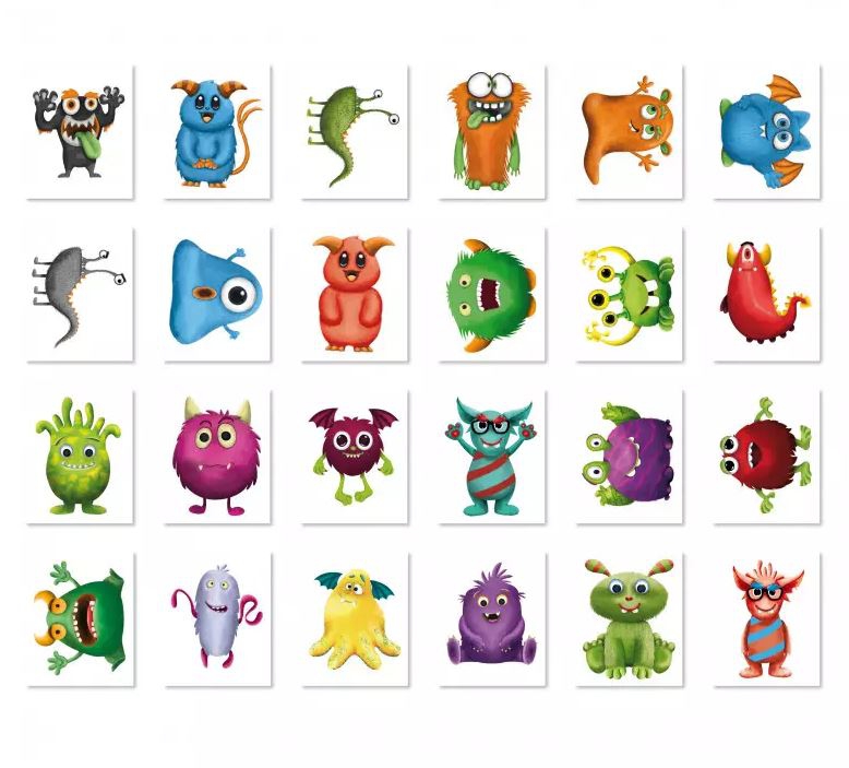 Monster - 24 Mini-Tattoos