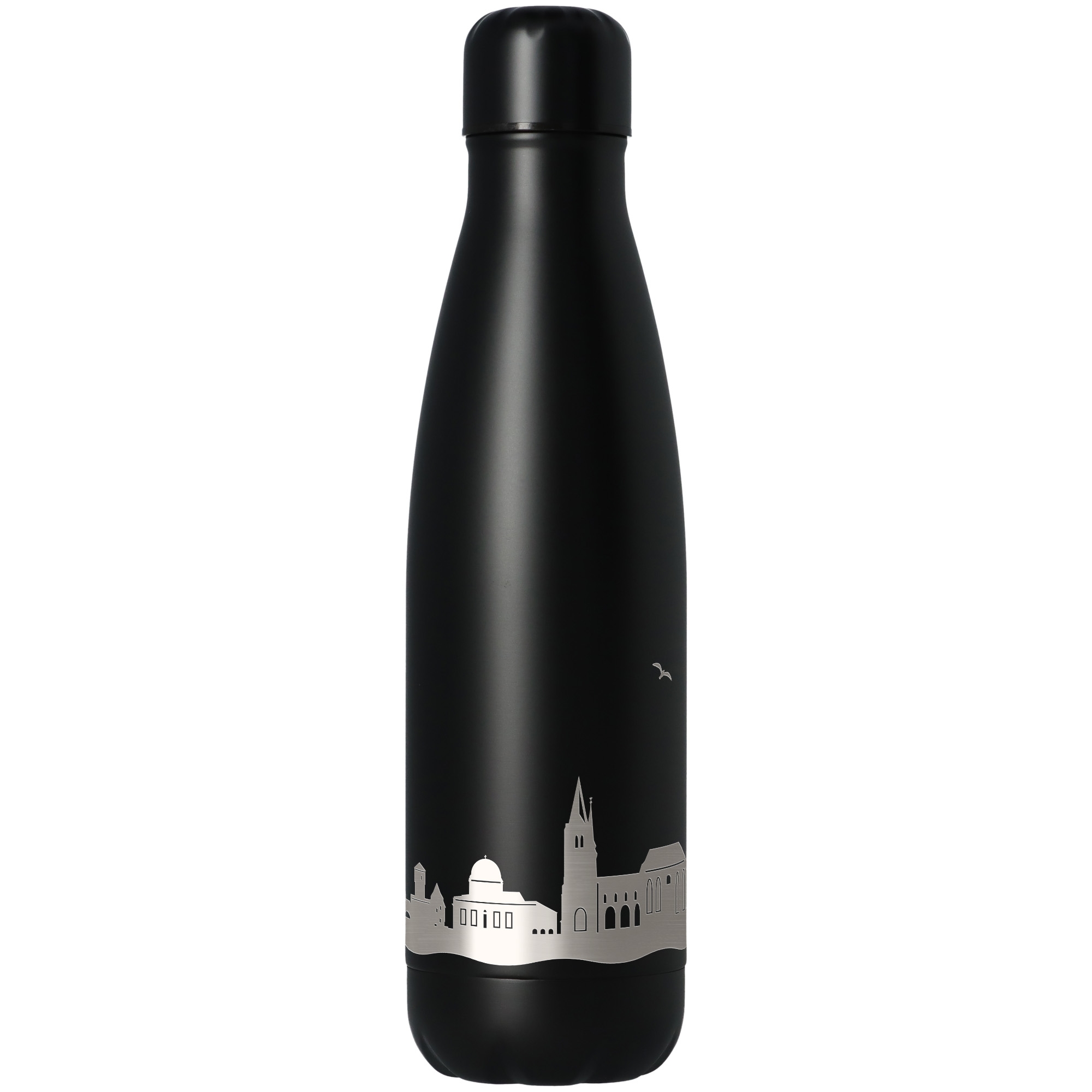 Trinkflasche Skyline Nürnberg Schwarz 500ml