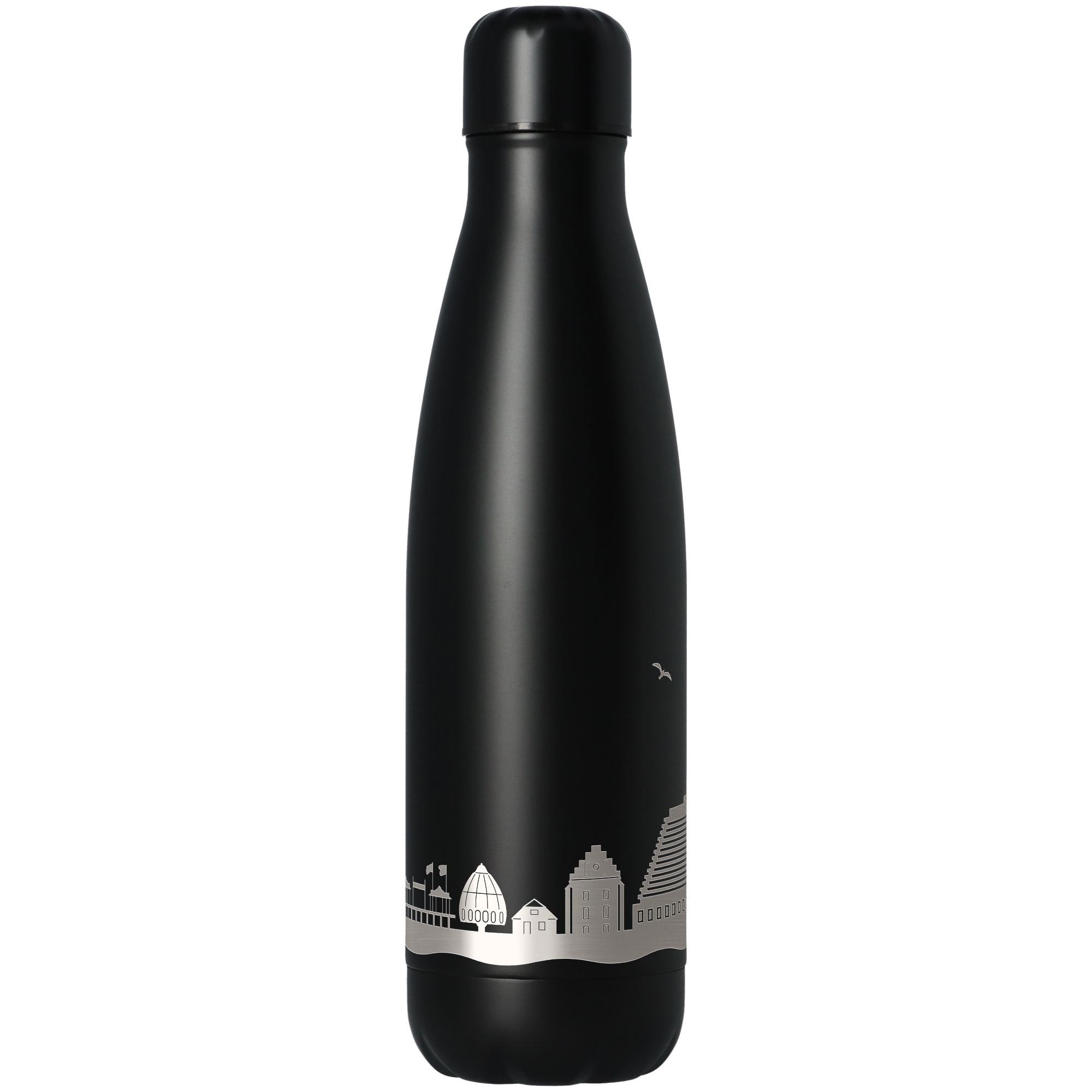 Trinkflasche Skyline Grömitz Schwarz 500ml