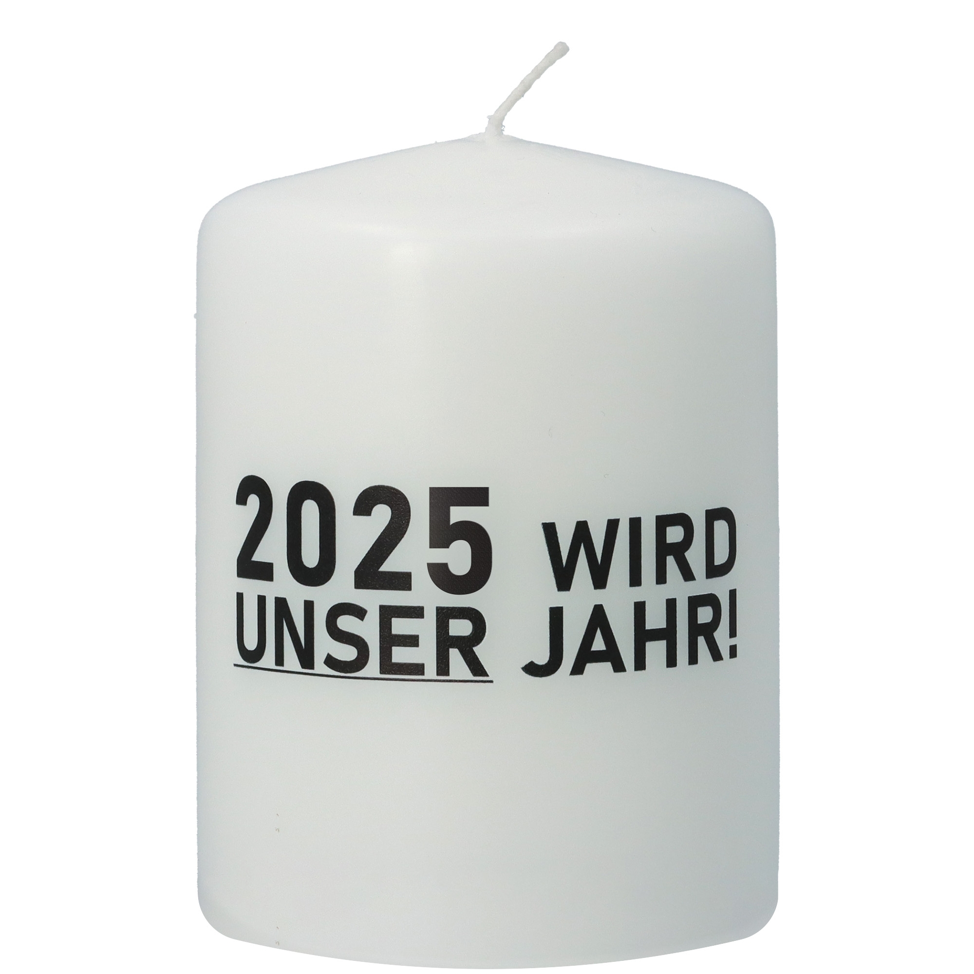 Kerze "2025 wird unser Jahr!"