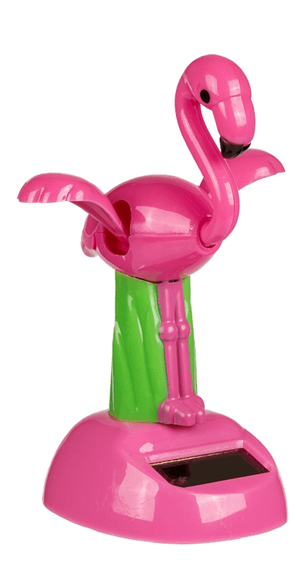 Beweglicher Flamingo mit Solarzelle