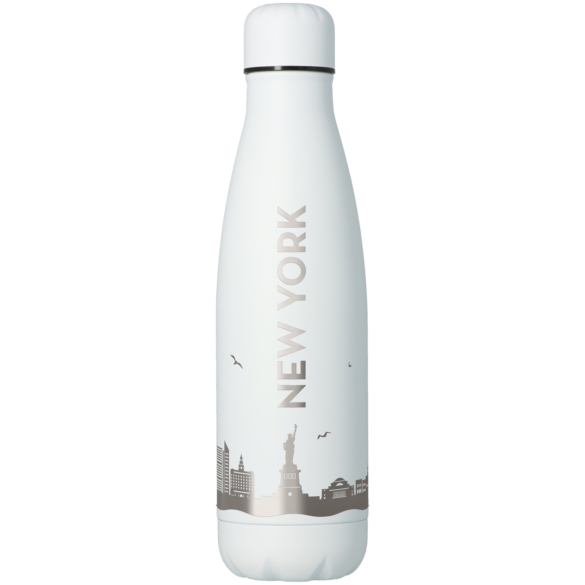 Trinkflasche Skyline New York Weiß 500ml