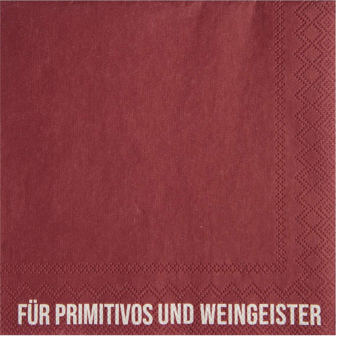 Räder Design - 20 Cocktailservietten "Für Primitivos und Weingeister"