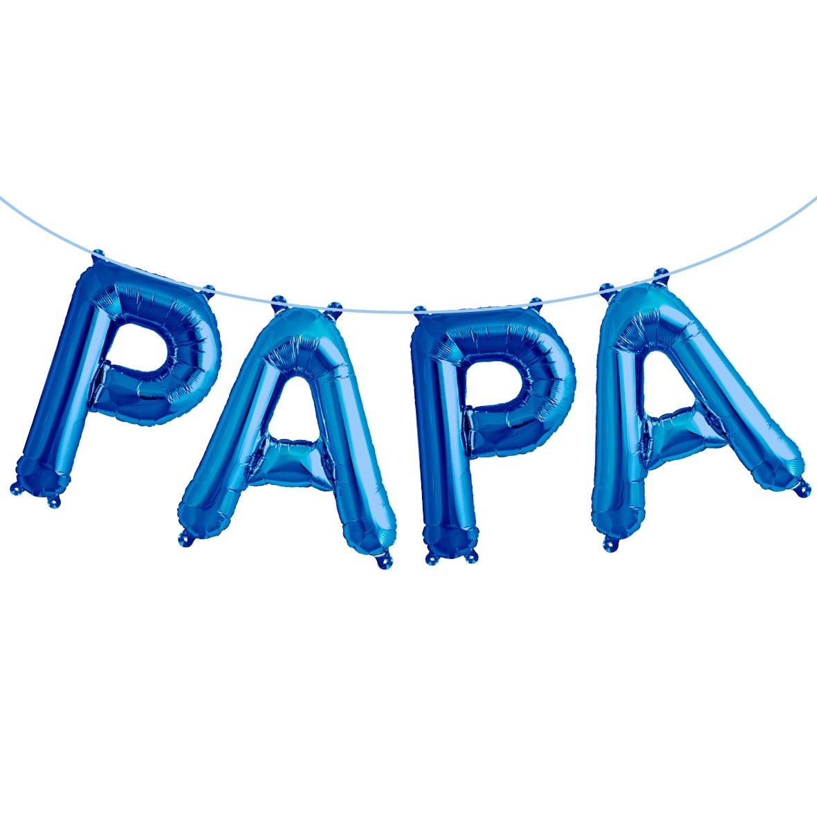 Folienballon Girlandenset "PAPA" Blau