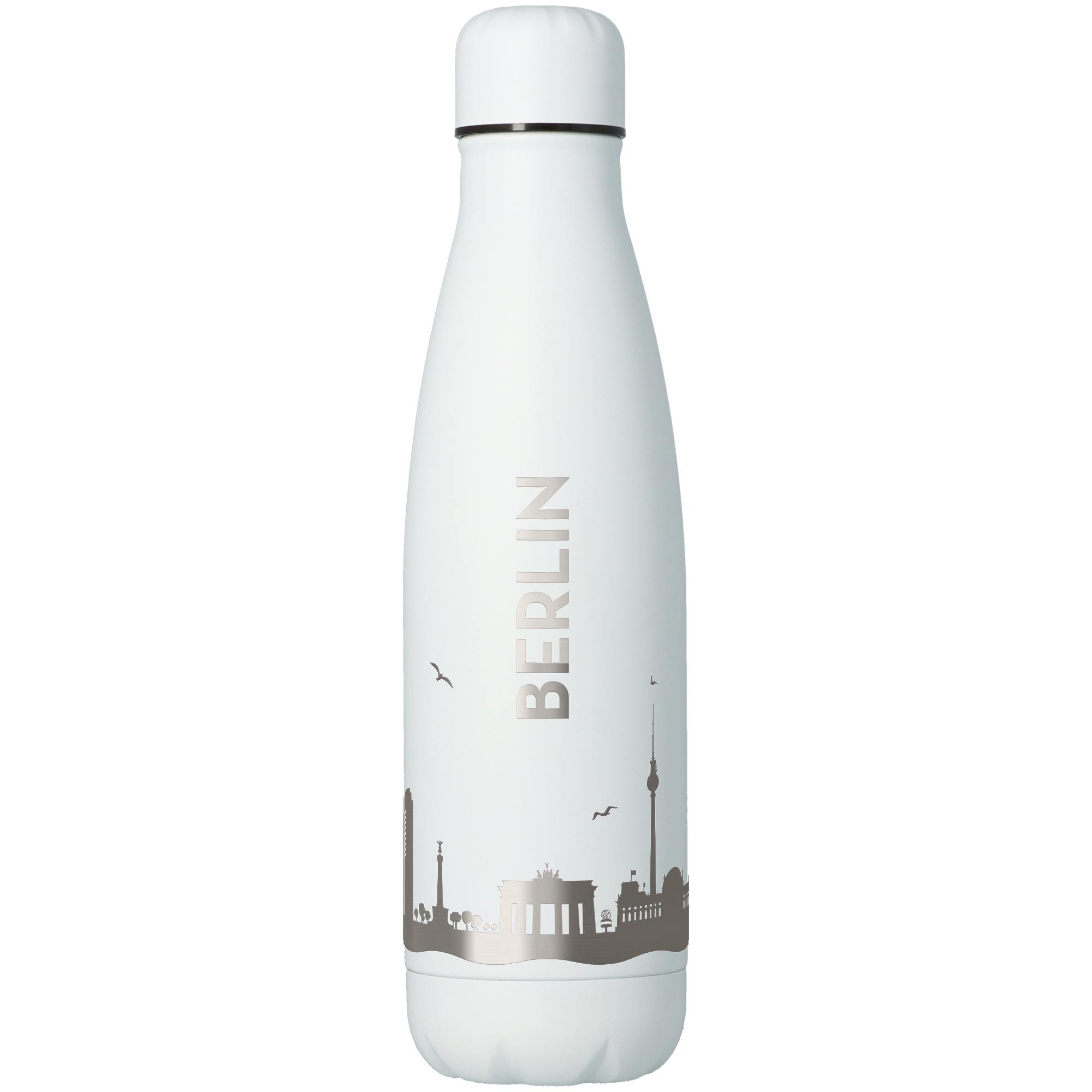 Trinkflasche Skyline Berlin Weiß 500ml