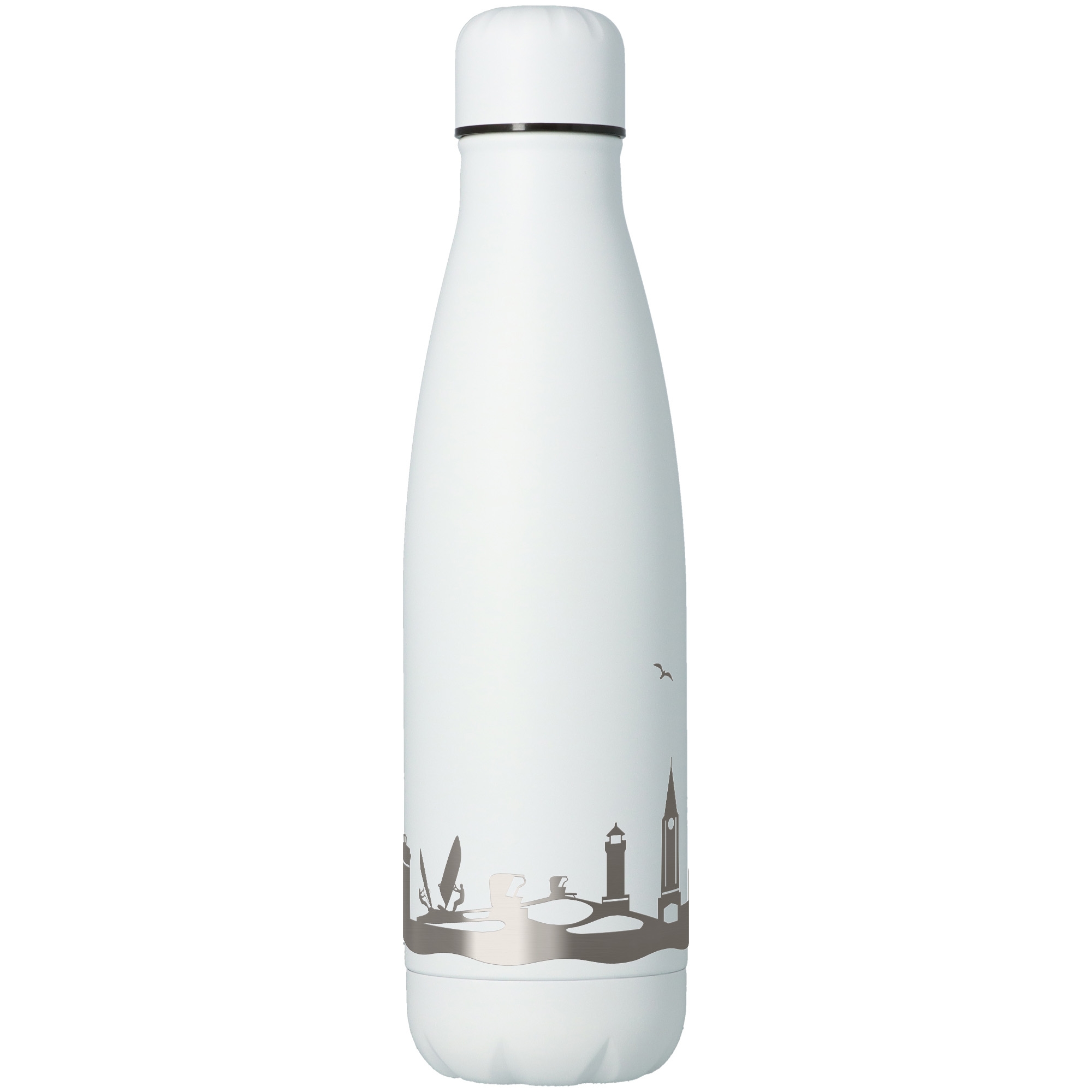 Trinkflasche Skyline Juist Weiß 500ml