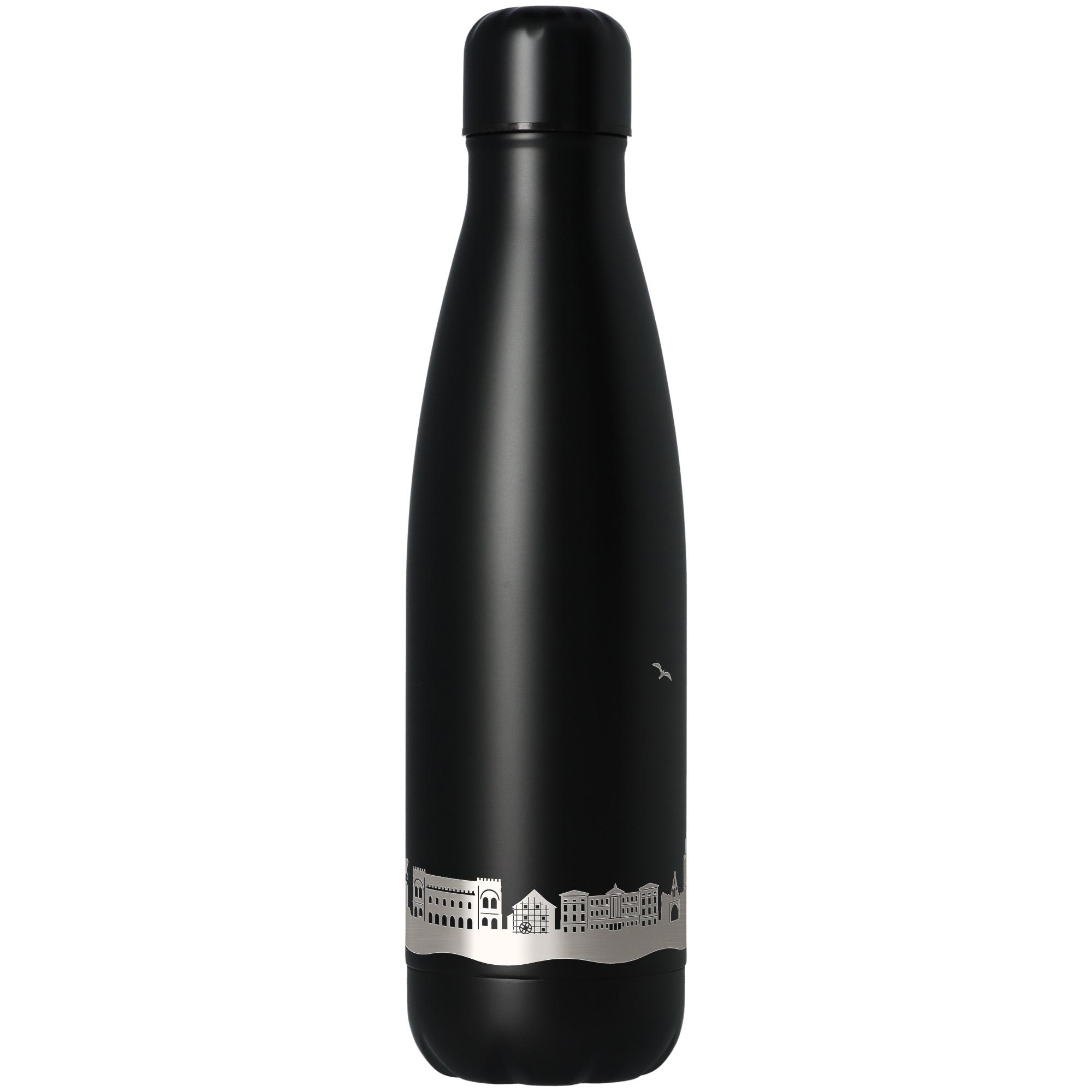 Trinkflasche Skyline Schwerin Schwarz 500ml