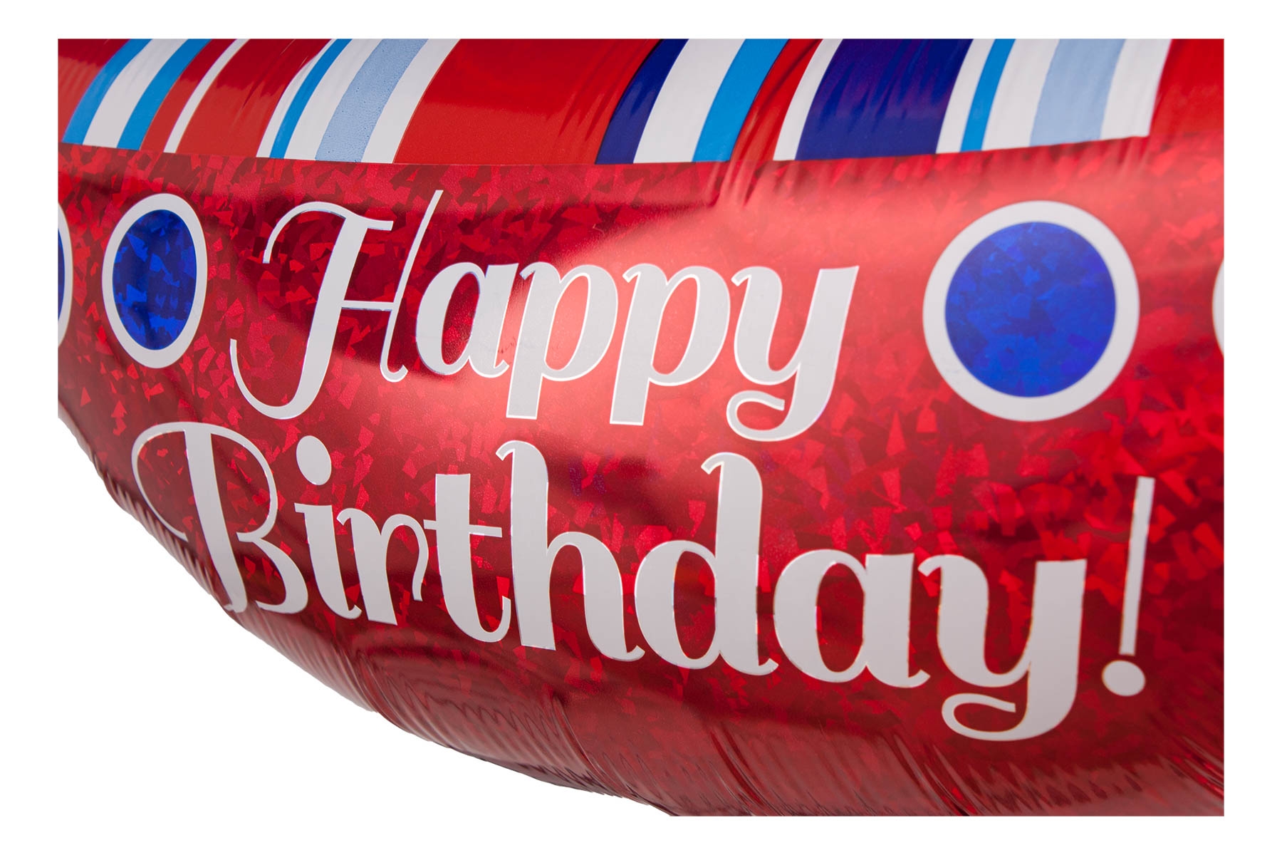 Folienballon Happy Birthday Segelboot Holographic 94cm