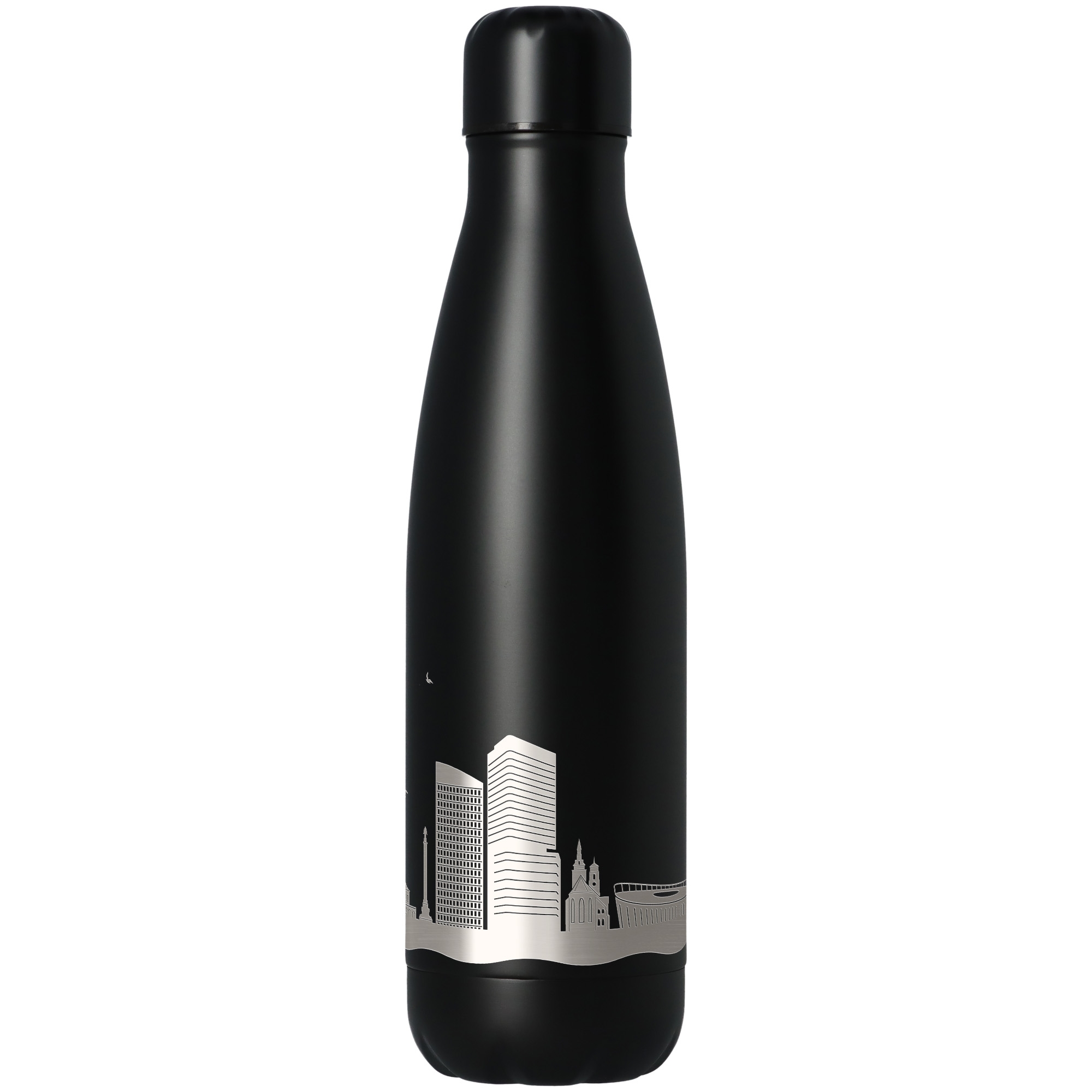 Trinkflasche Skyline Stuttgart Schwarz 500ml