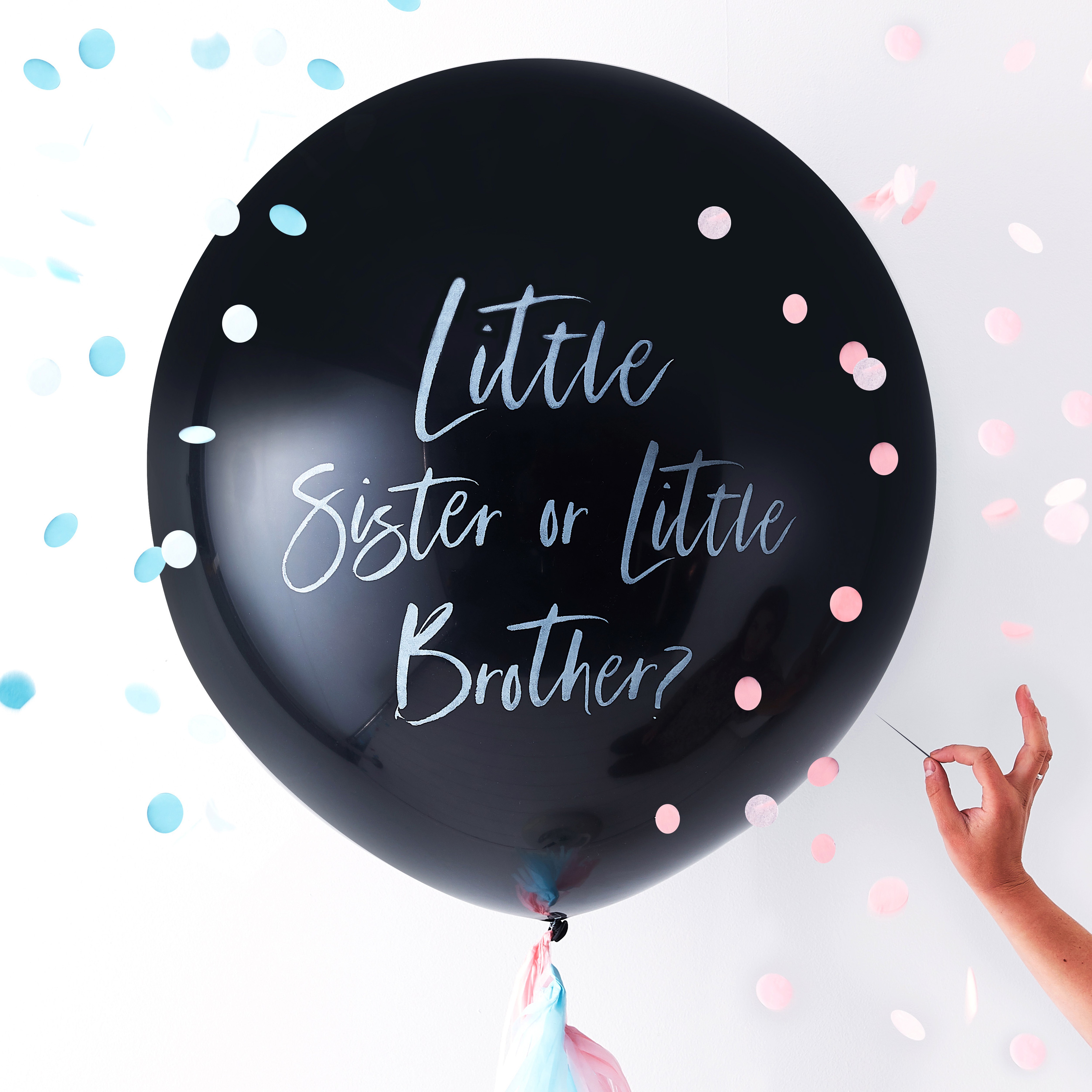 Gender Reveal Ballon "Little Sister or little Brother?"