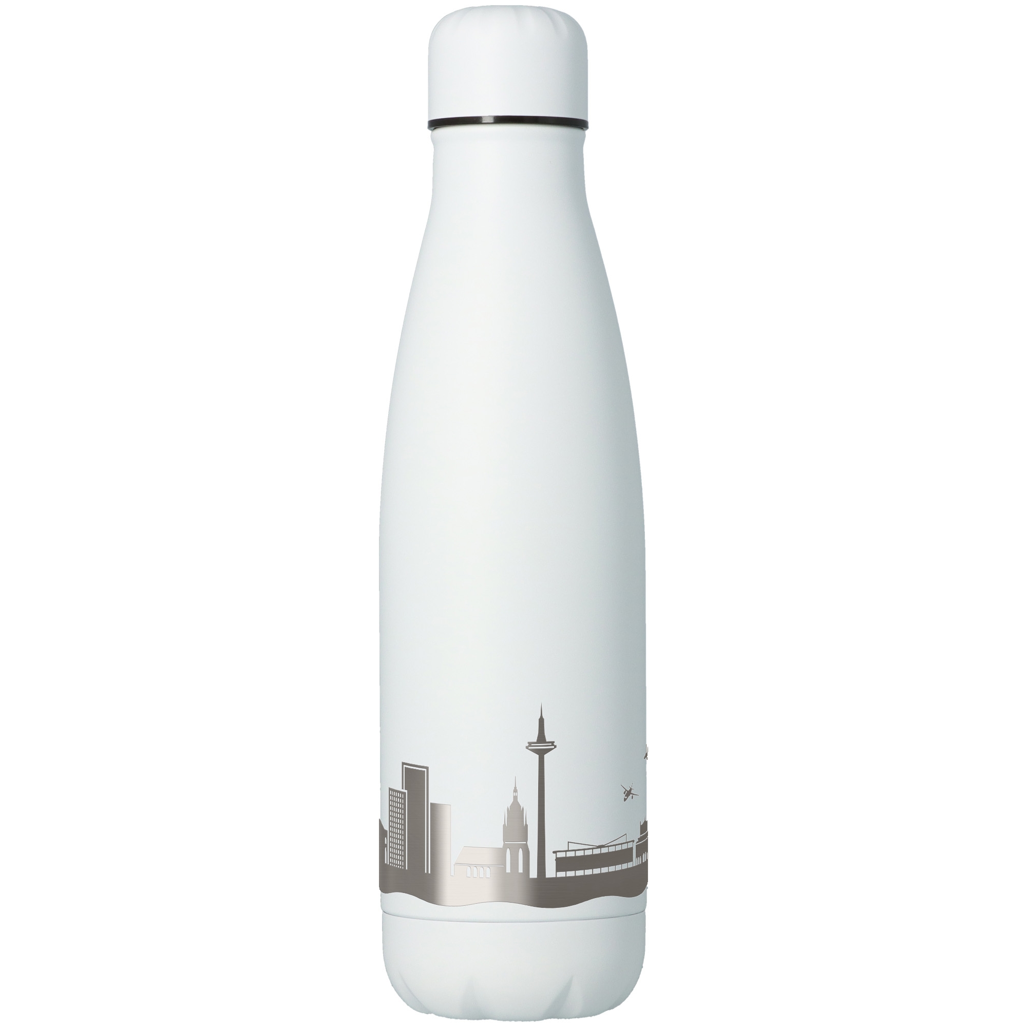 Trinkflasche Skyline Frankfurt Weiß 500ml