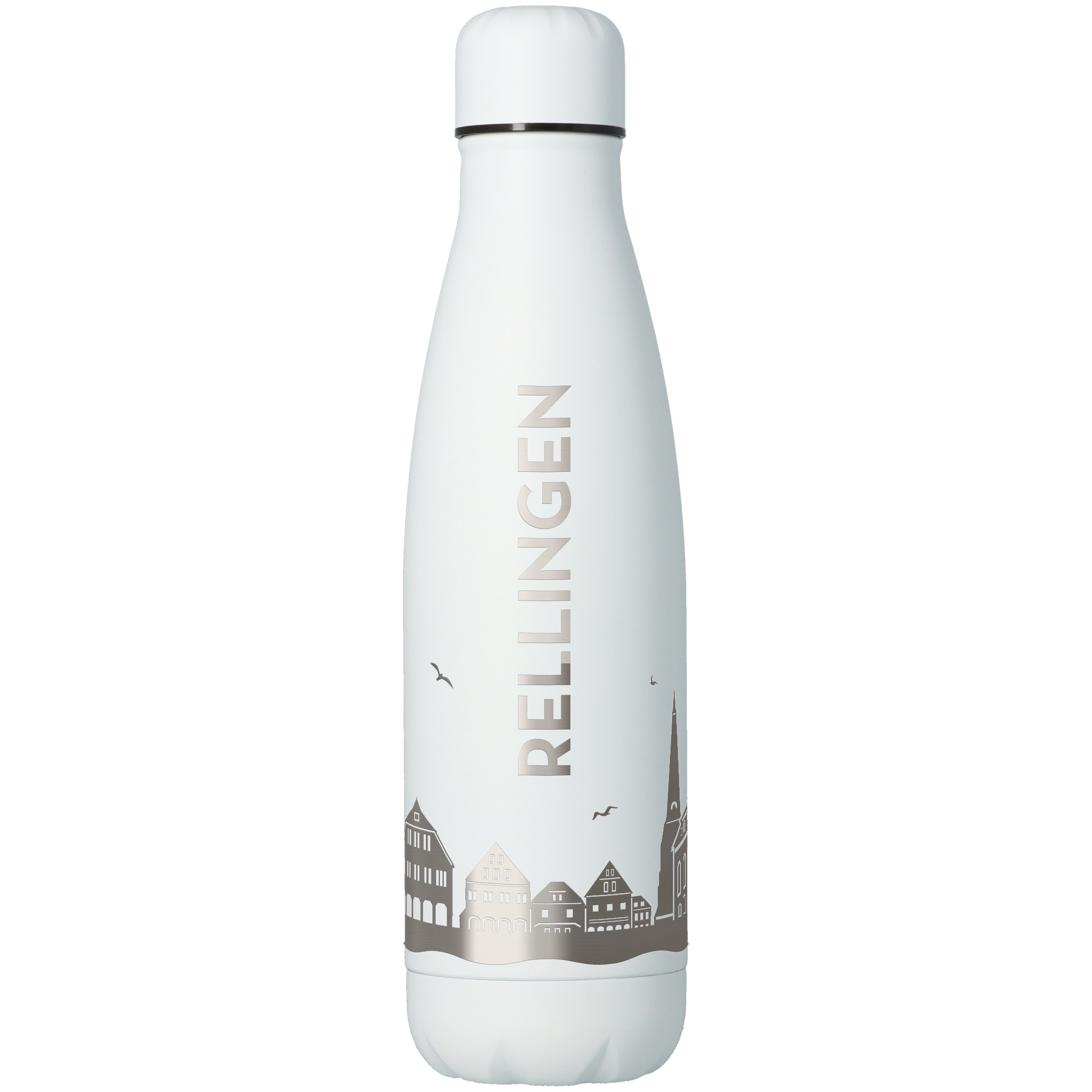 Trinkflasche Skyline Rellingen Weiß 500ml