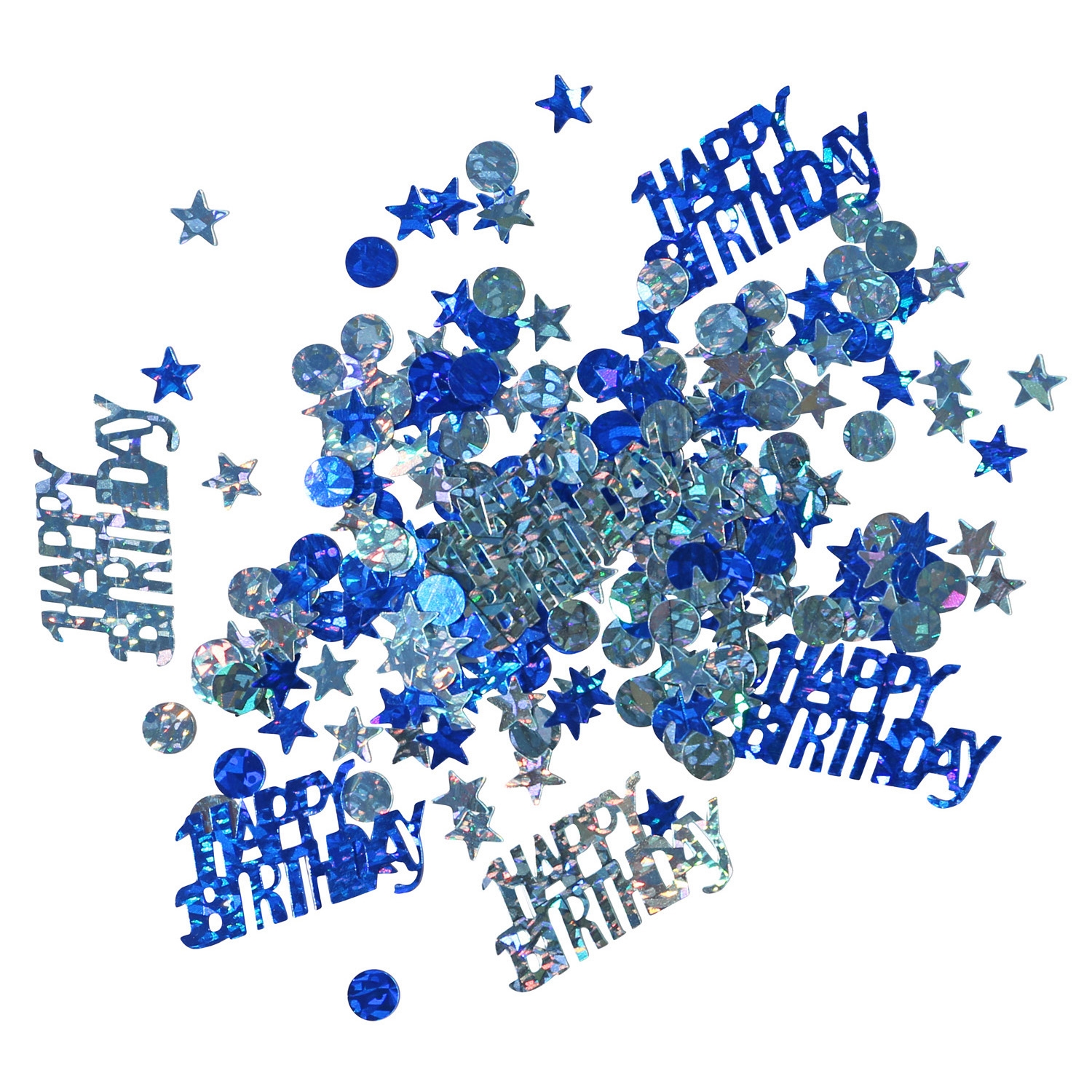 Konfetti "Happy Birthday", Blau