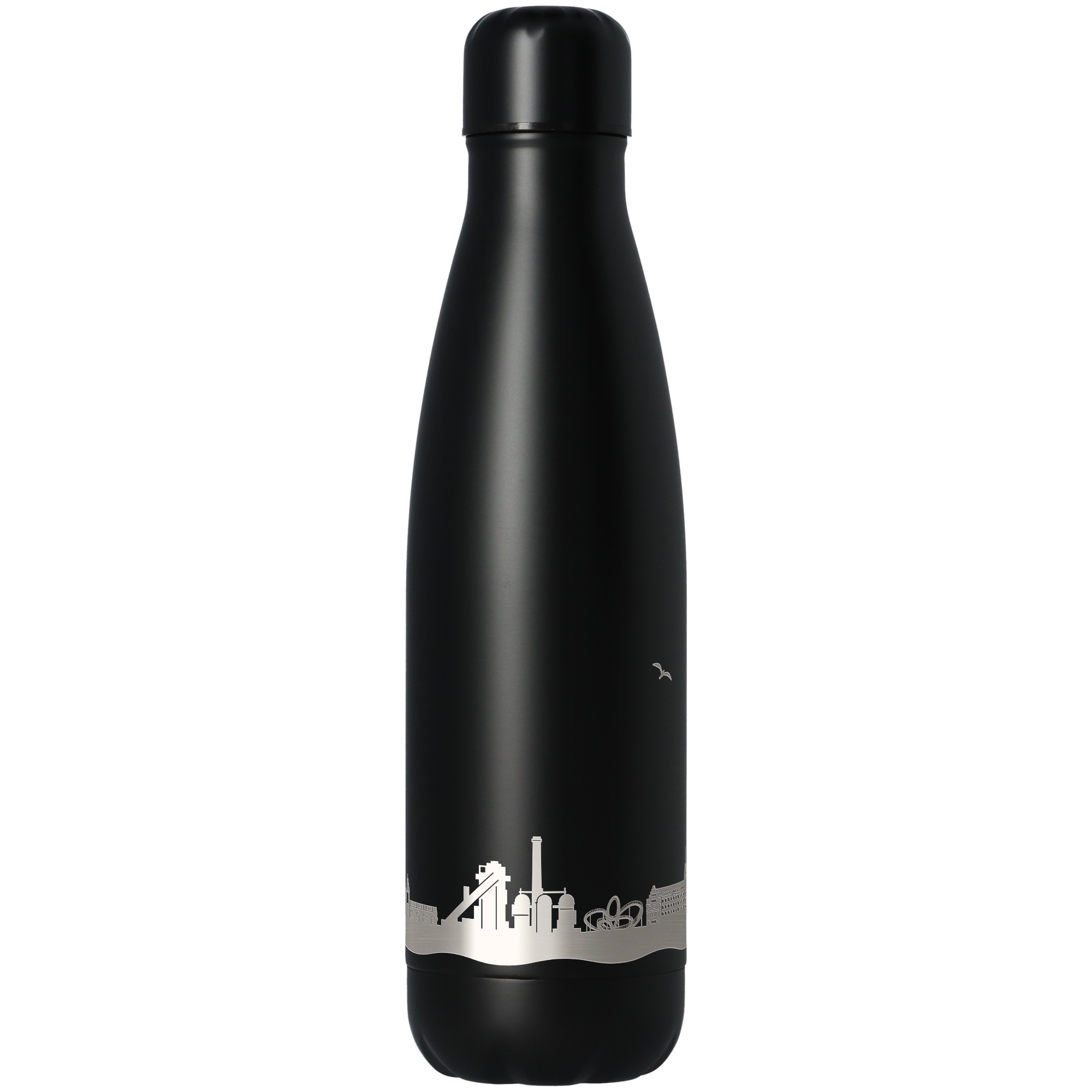 Trinkflasche Skyline Duisburg Schwarz 500ml