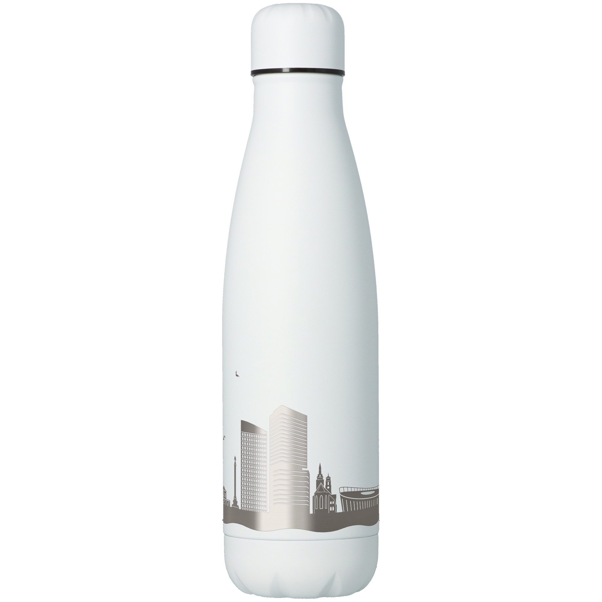 Trinkflasche Skyline Stuttgart Weiß 500ml