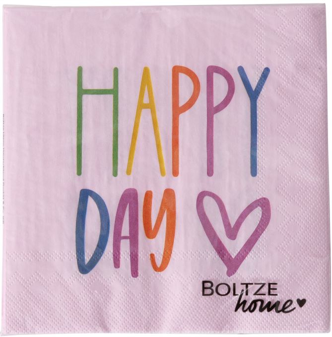 20 Papierservietten "Happy Day"