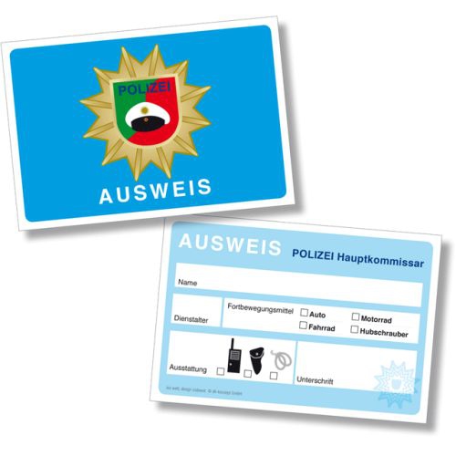 Polizei - 6 Dienstausweise