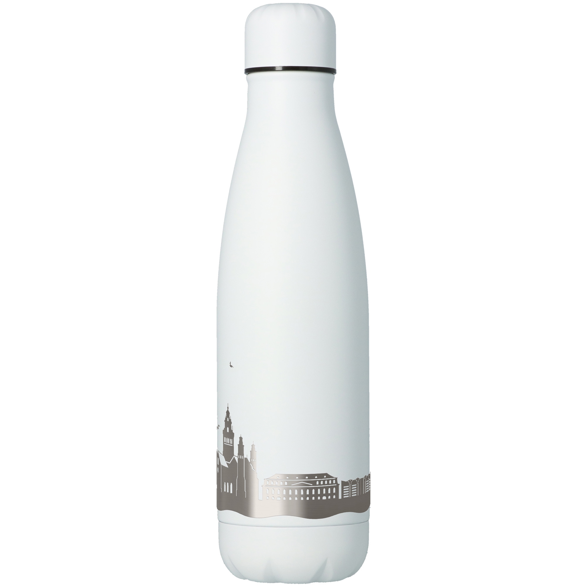 Trinkflasche Skyline Mainz Weiß 500ml